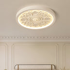 Carved Floral Ceiling Light