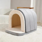 Cave Pet Bed – den-style enclosed retreat, washable cover