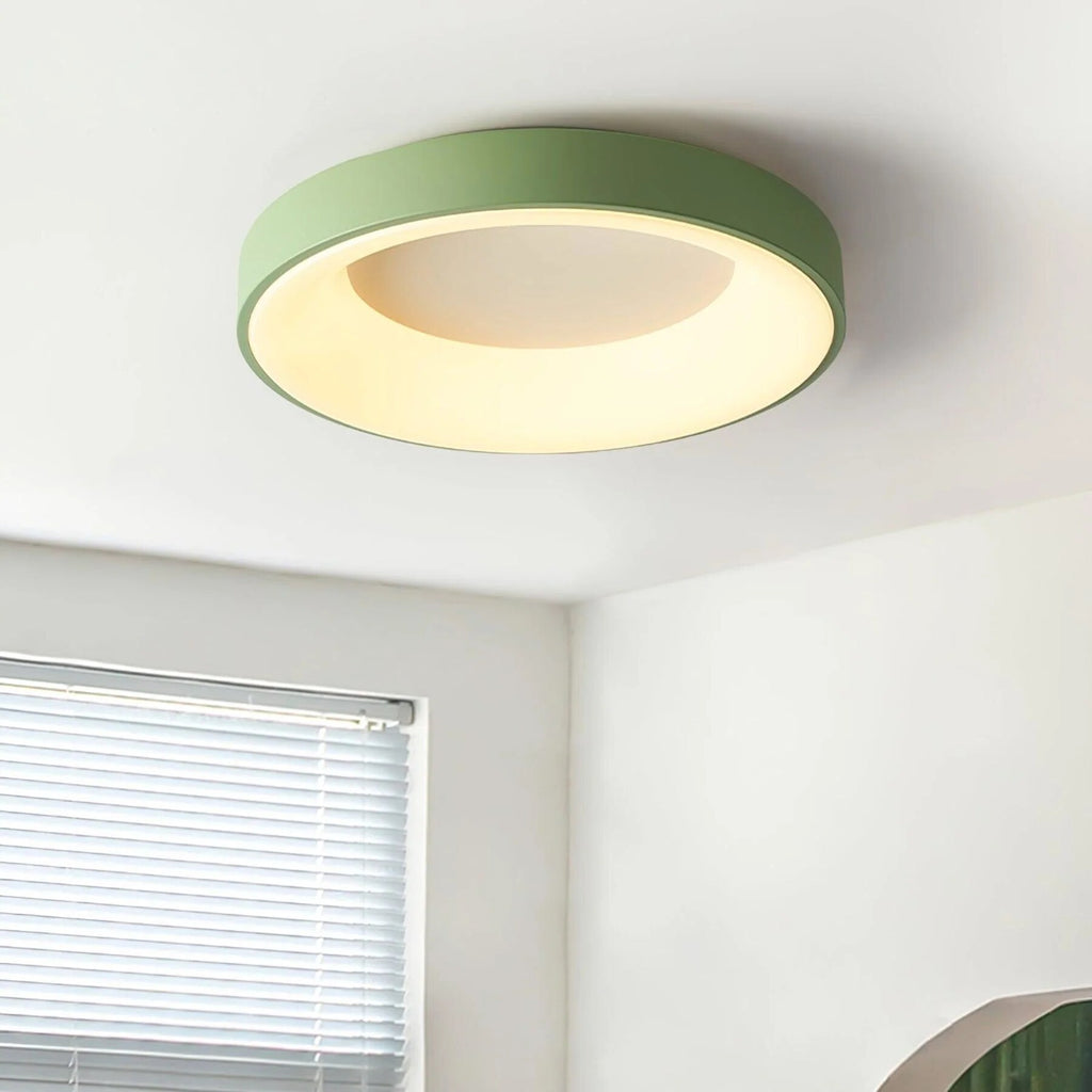 Ceiling Light – flush mount, wrought iron, tri-colour LED