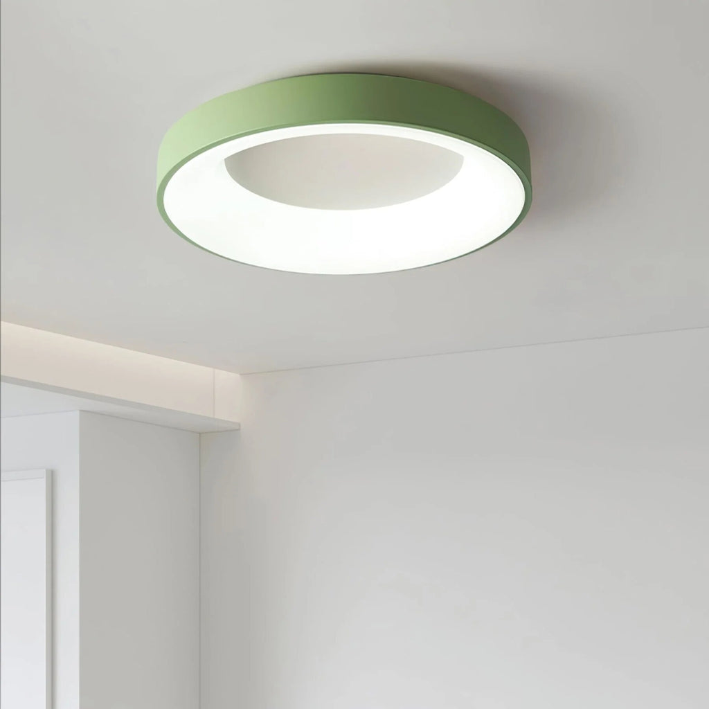 Ceiling Light – flush mount, wrought iron, tri-colour LED