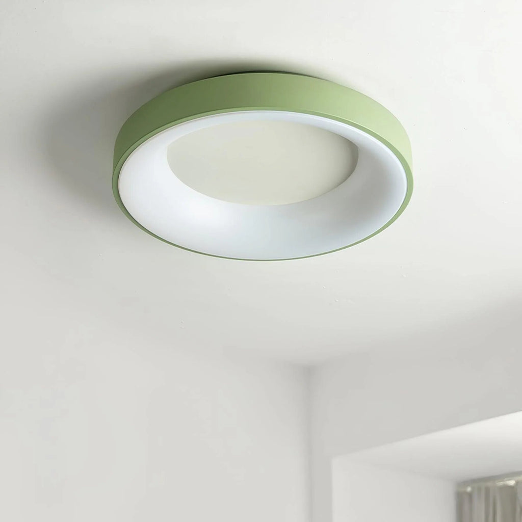 Ceiling Light – flush mount, wrought iron, tri-colour LED
