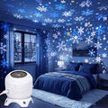 Dynamic LED Projection Lamp – rotating snowflake, USB-C powered