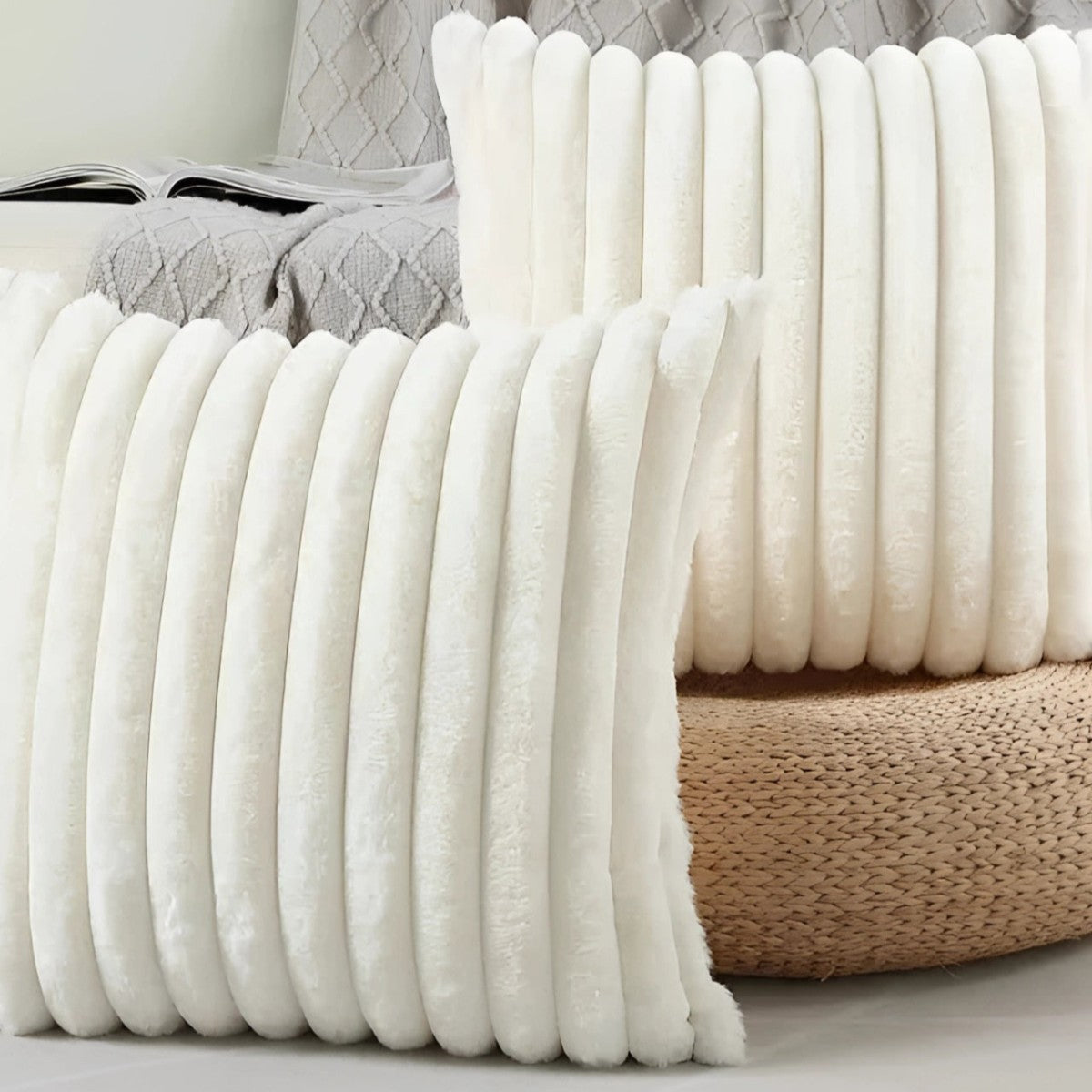 Channel Plush Cushion