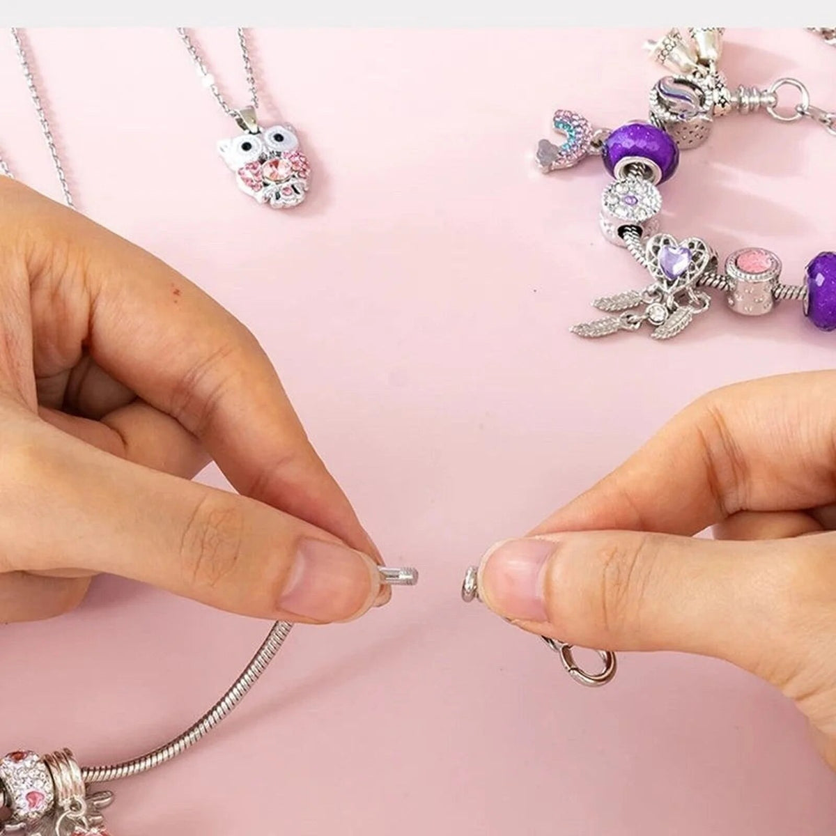 Charm Bracelet Advent Collection – crystal, metal and pearls