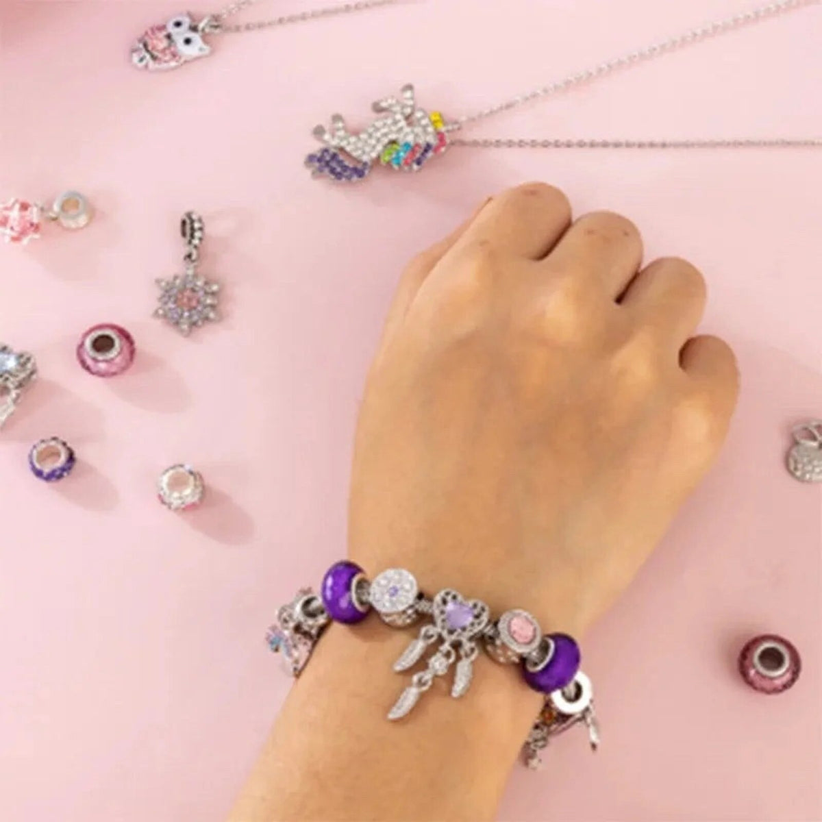 Charm Bracelet Advent Collection – crystal, metal and pearls