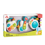 Child's piano – drum and guitar three-piece set, light-up buttons