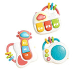 Child's piano – drum and guitar three-piece set, light-up buttons