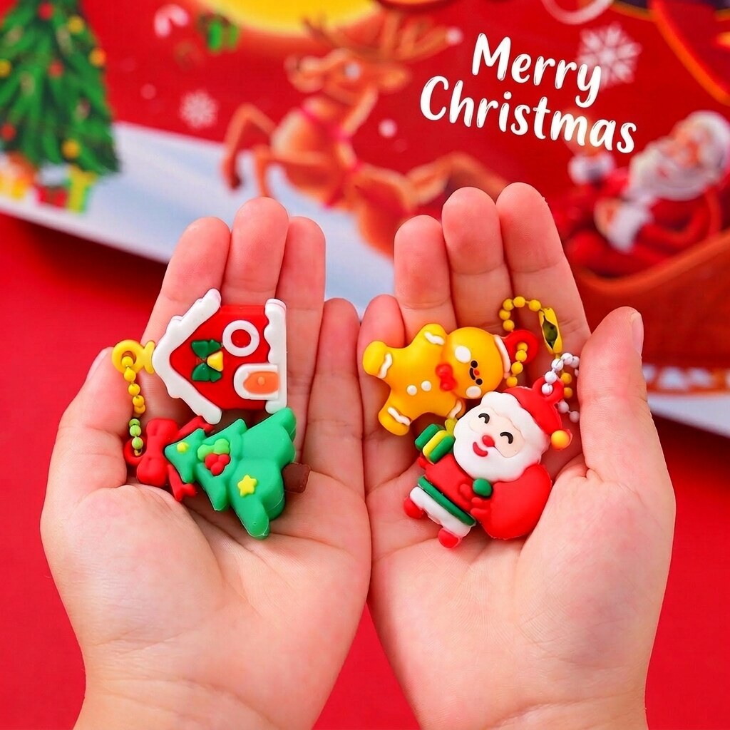 Christmas Advent Calendar – 24 festive mini figures, seasonal decor