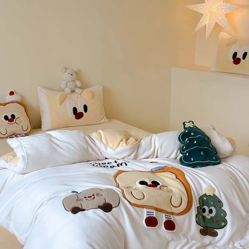 Christmas Bedding Set – microfibre and teddy fleece, seasonal design