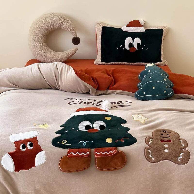 Christmas Bedding Set – microfibre and teddy fleece, seasonal design
