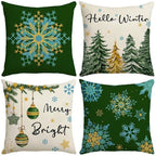 Christmas Cushion Covers, Set of 4