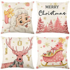 Christmas Cushion Covers, Set of 4