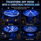 Christmas Projector Lamp – 8 blue light patterns, mains powered