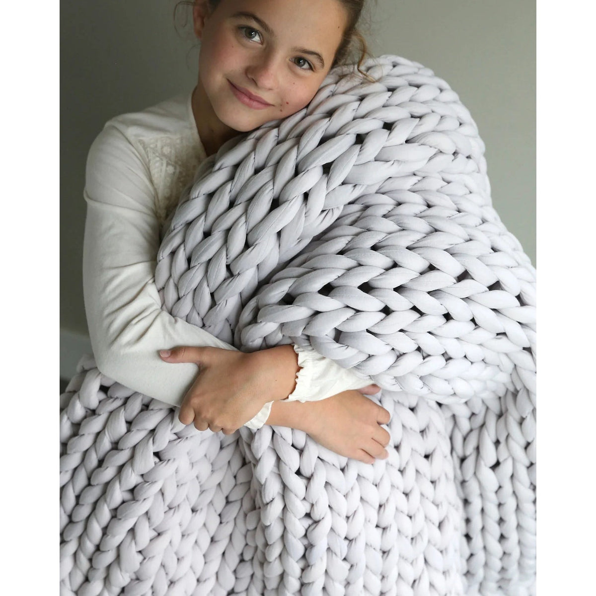 Chunky Knit Throw Blanket