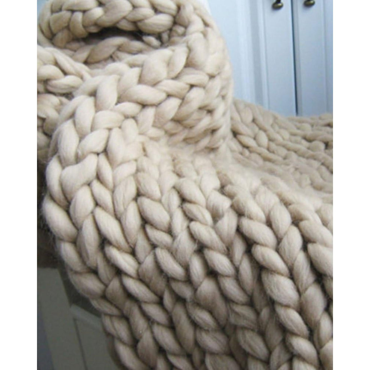 Chunky Knit Throw Blanket