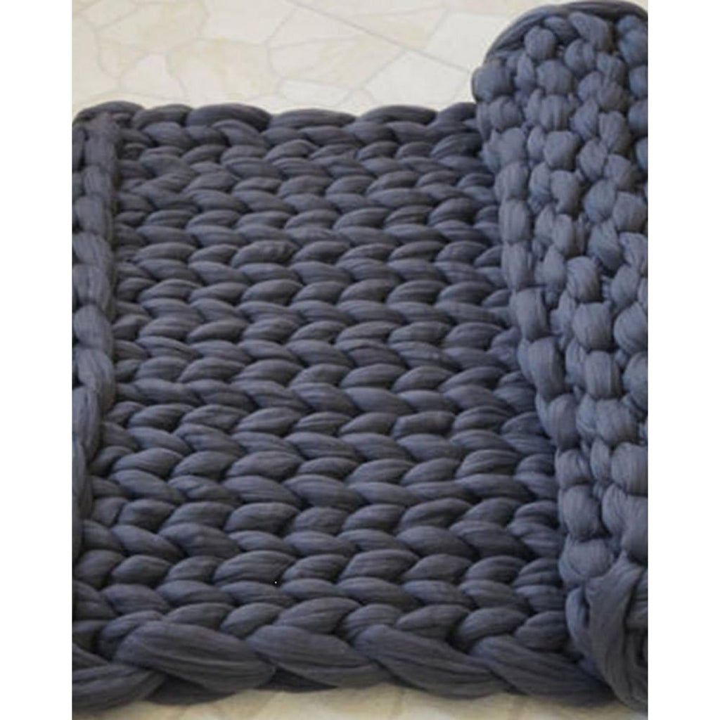 Chunky Knit Throw Blanket