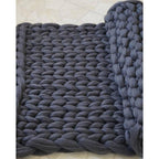Chunky Knit Throw Blanket