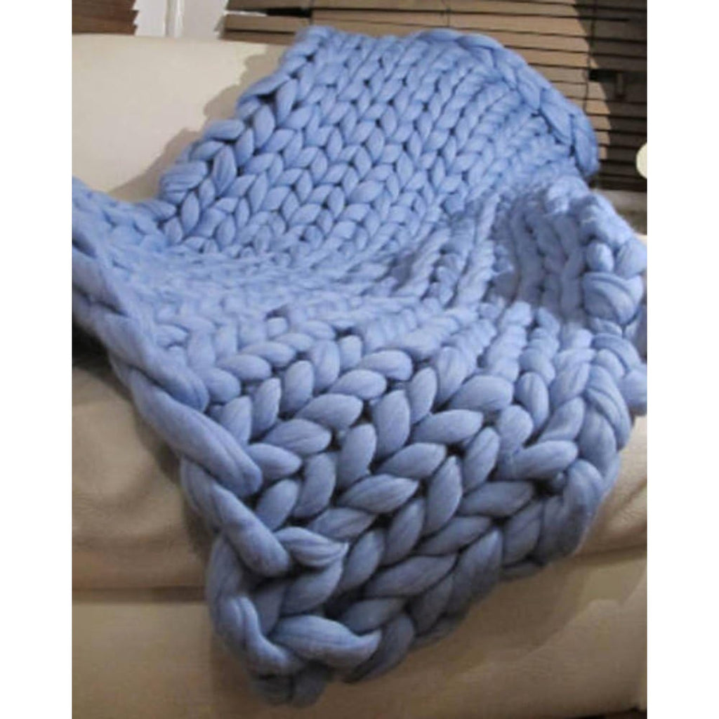 Chunky Knit Throw Blanket