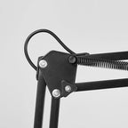 Clamp Table Lamp – adjustable swing arm, metal dome shade