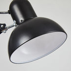 Clamp Table Lamp – adjustable swing arm, metal dome shade