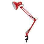 Clamp Table Lamp – adjustable swing arm, metal dome shade