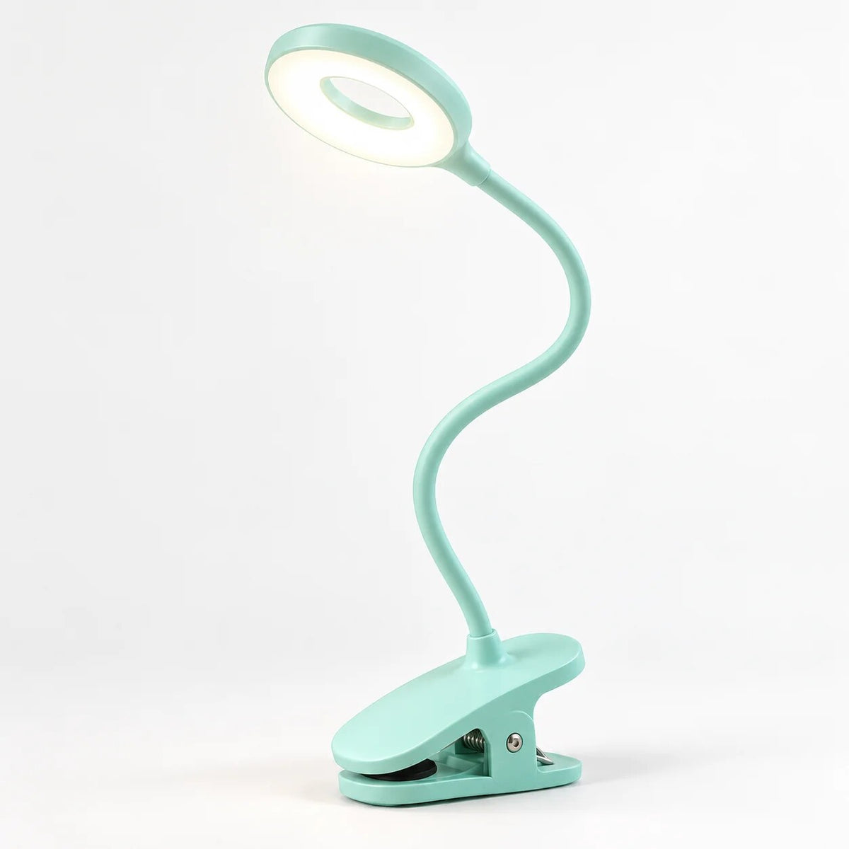 Clip-on LED Table Lamp – flexible arm, dimmable, portable