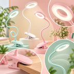 Clip-on LED Table Lamp – flexible arm, dimmable, portable