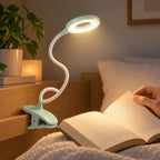 Clip-on LED Table Lamp – flexible arm, dimmable, portable