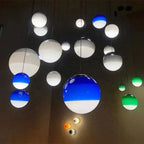 Coloured Glass Pendant – Gradient Mood Lighting, Suspended Shade