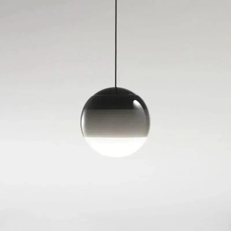 Coloured Glass Pendant – Gradient Mood Lighting, Suspended Shade