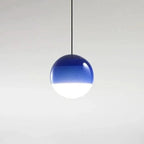 Coloured Glass Pendant – Gradient Mood Lighting, Suspended Shade