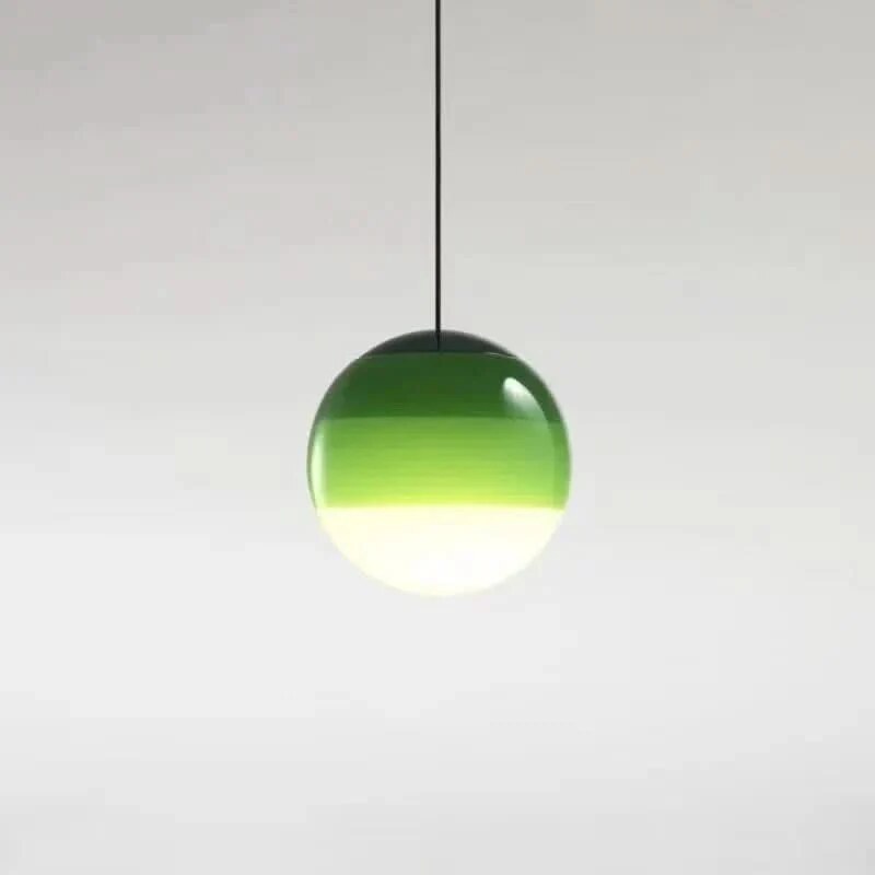 Coloured Glass Pendant – Gradient Mood Lighting, Suspended Shade