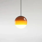 Coloured Glass Pendant – Gradient Mood Lighting, Suspended Shade