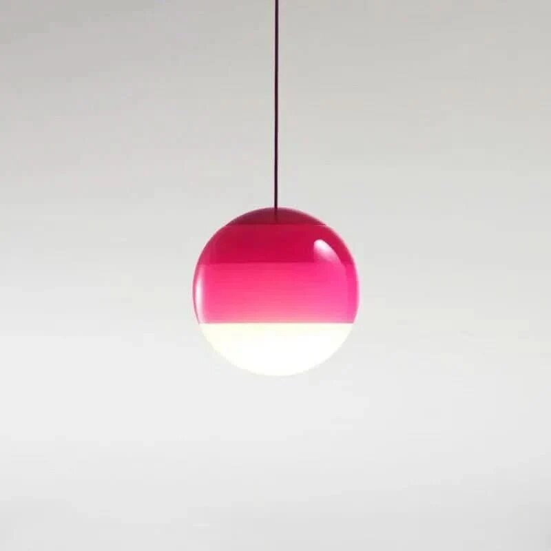 Coloured Glass Pendant – Gradient Mood Lighting, Suspended Shade