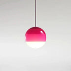 Coloured Glass Pendant – Gradient Mood Lighting, Suspended Shade