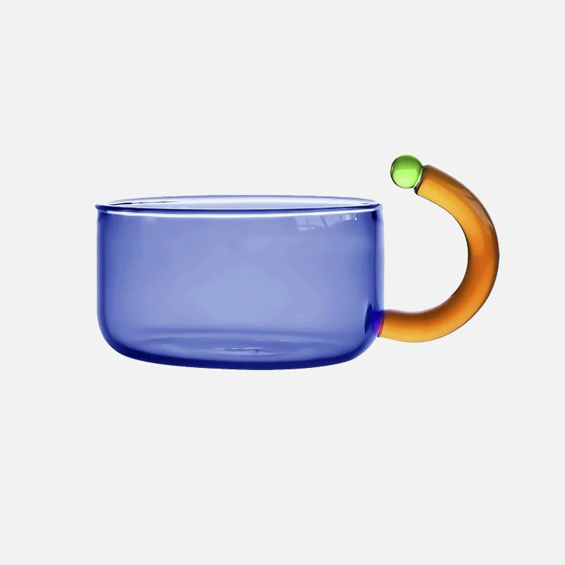 Colourful Glass Teapot and Cups