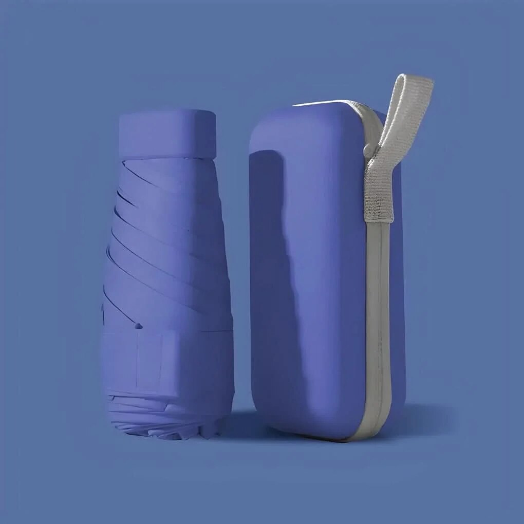 Compact Folding Umbrella – wind-resistant frame, waterproof sleeve