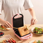 Compact Toastie Maker – sandwich, panini, non-stick plates