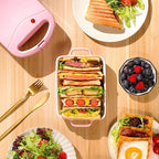 Compact Toastie Maker – sandwich, panini, non-stick plates