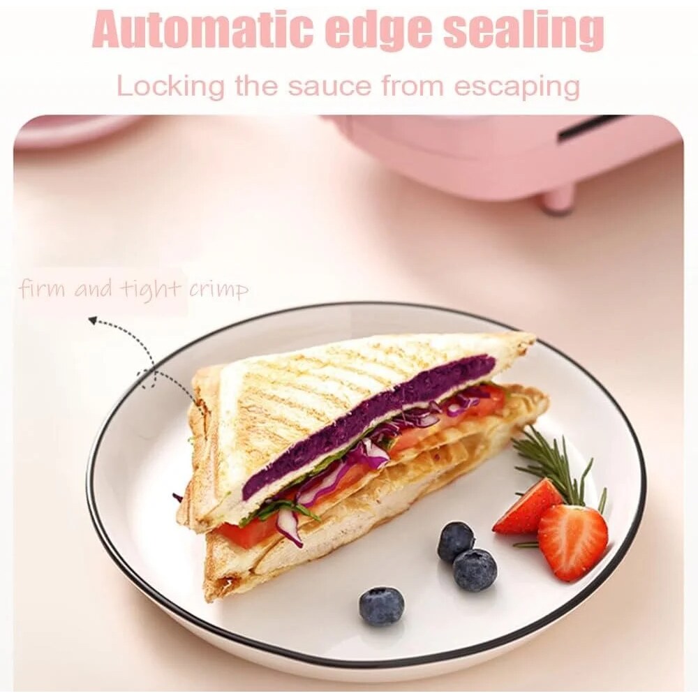 Compact Toastie Maker – sandwich, panini, non-stick plates