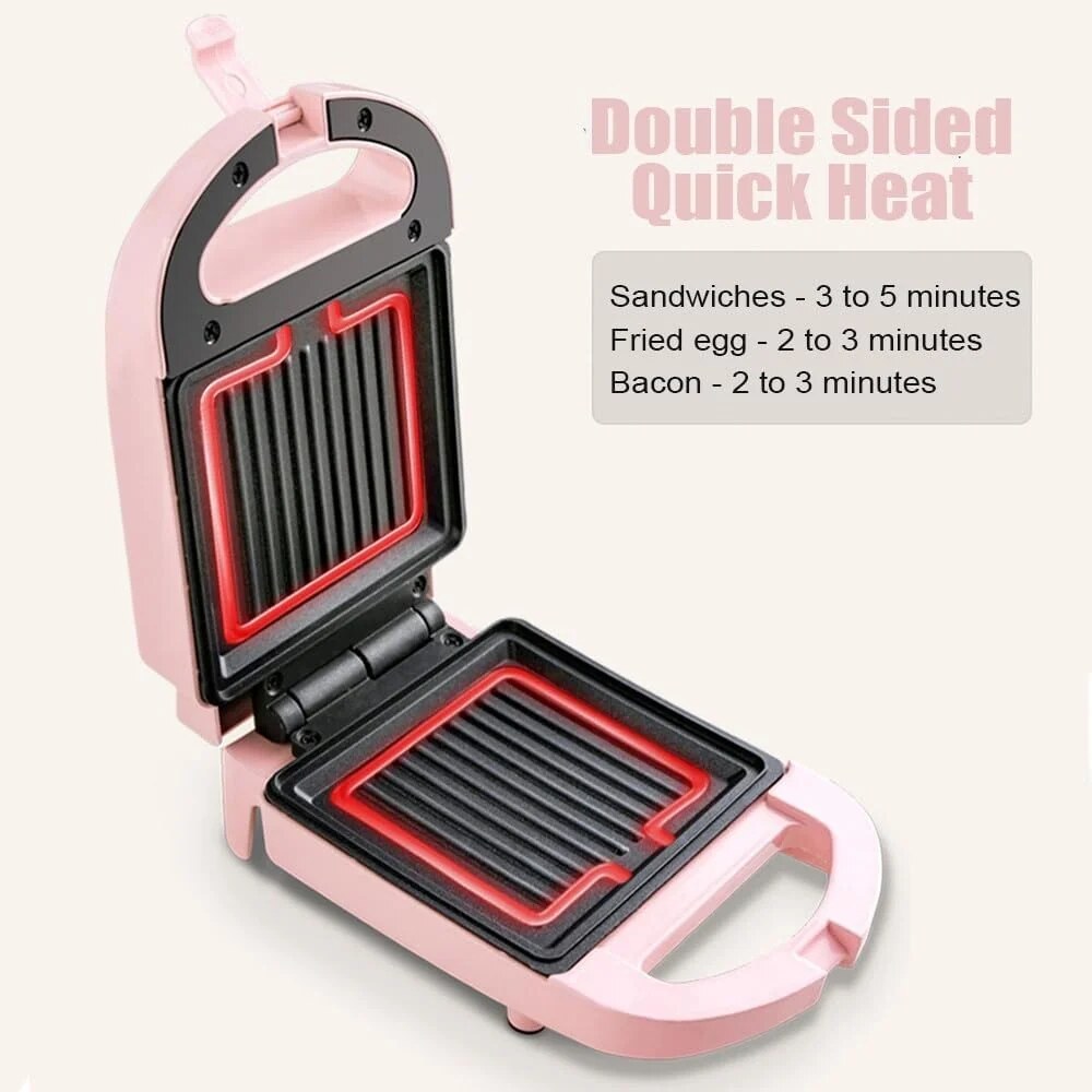 Compact Toastie Maker – sandwich, panini, non-stick plates