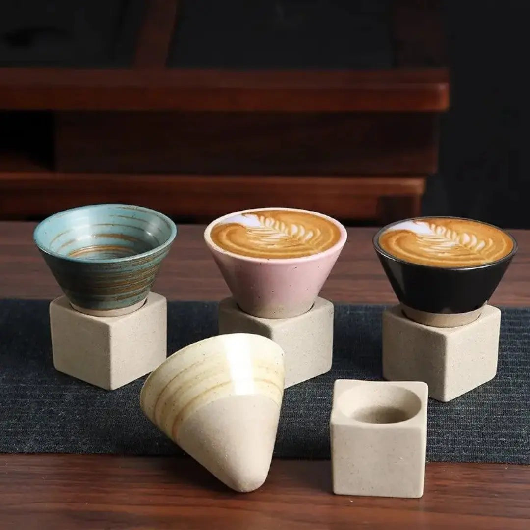 Conical Ceramic Coffee Cup