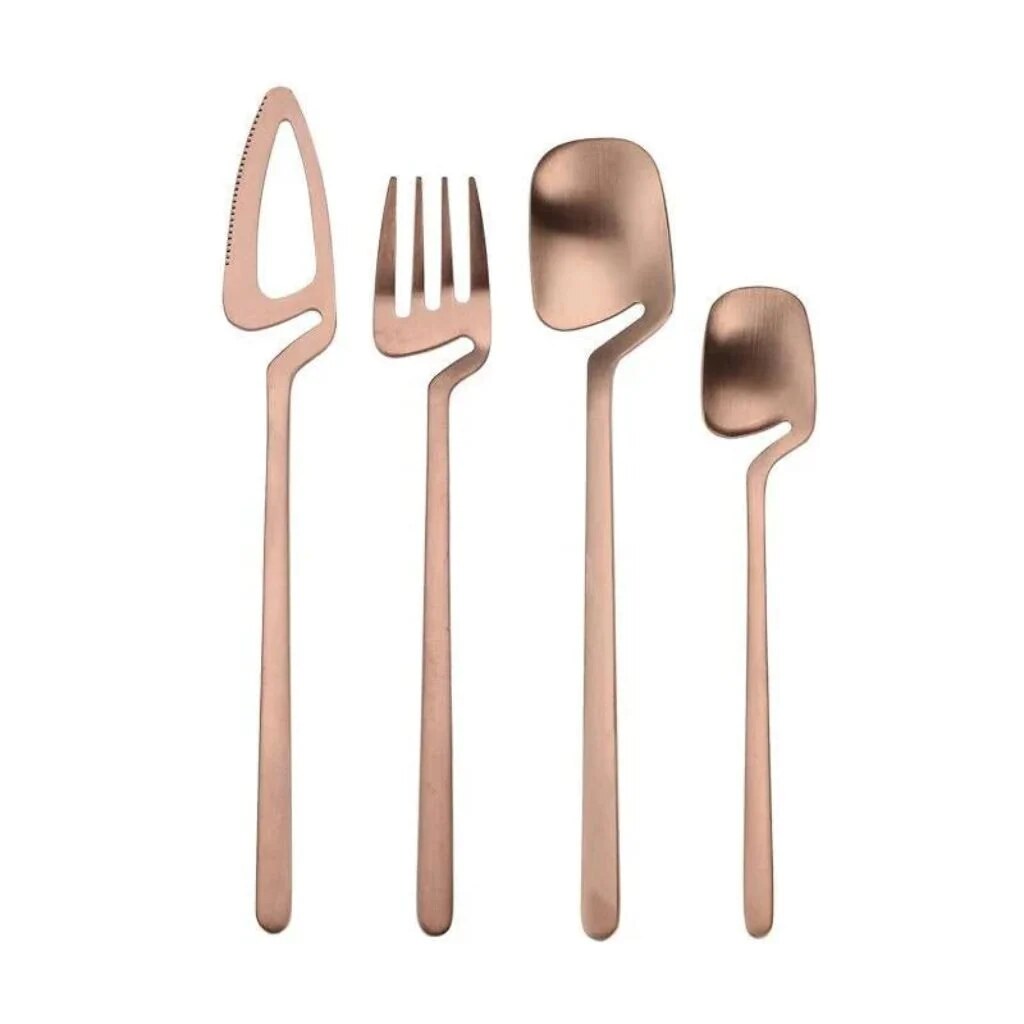 Contemporary Cutlery Set – sculptural design, matte finish