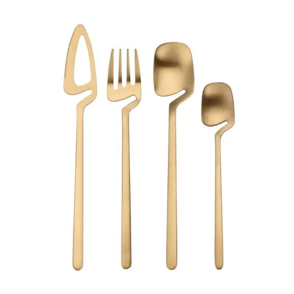 Contemporary Cutlery Set – sculptural design, matte finish
