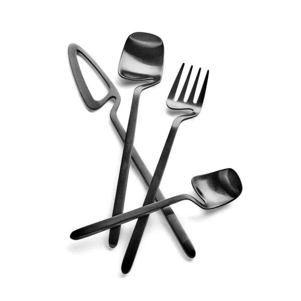 Contemporary Cutlery Set – sculptural design, matte finish