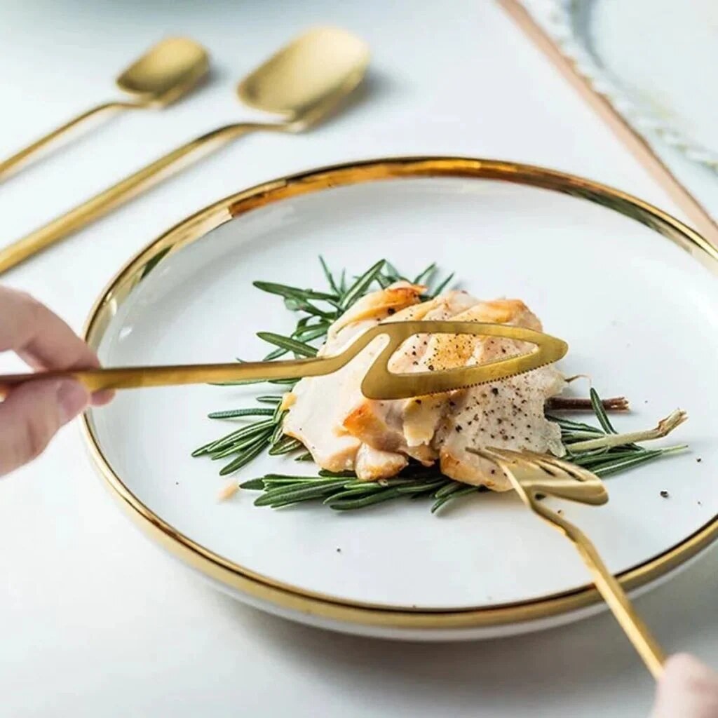 Contemporary Cutlery Set – sculptural design, matte finish