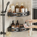 Corner Shower Shelf – adhesive mounting, compact bathroom storage