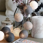 Cotton Ball Fairy Lights