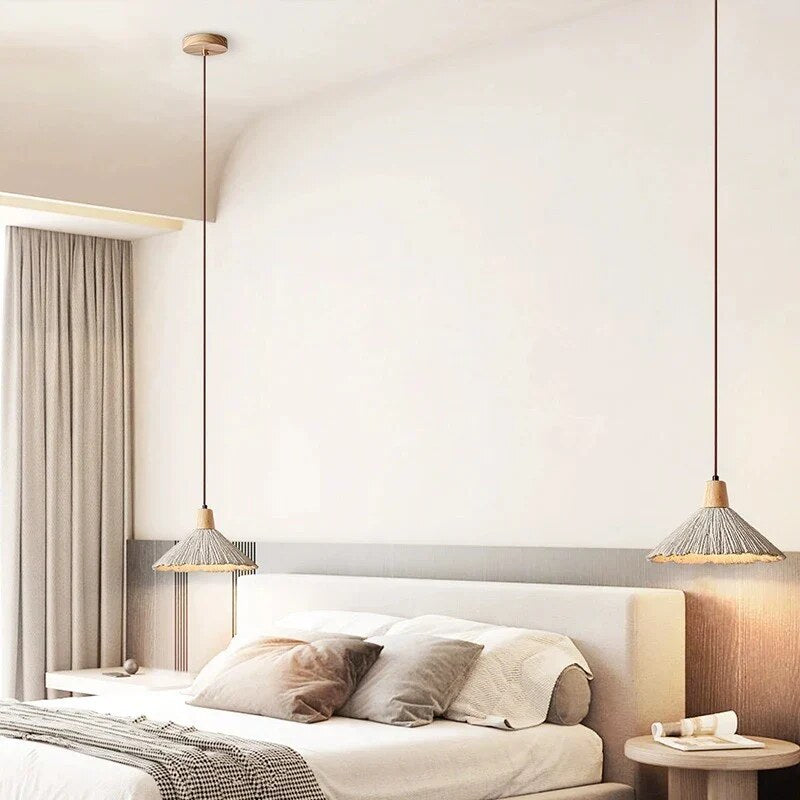 Cream Cement Pendant Light – wabi-sabi finish, warm light, E27 compatible