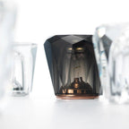 Crystal Bedside Lamp – faceted prism shade, USB rechargeable